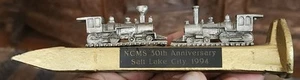 NCMS 50th Anniversary Commemorative Golden Railroad Spike Salt Lake City 1994 - Picture 1 of 1