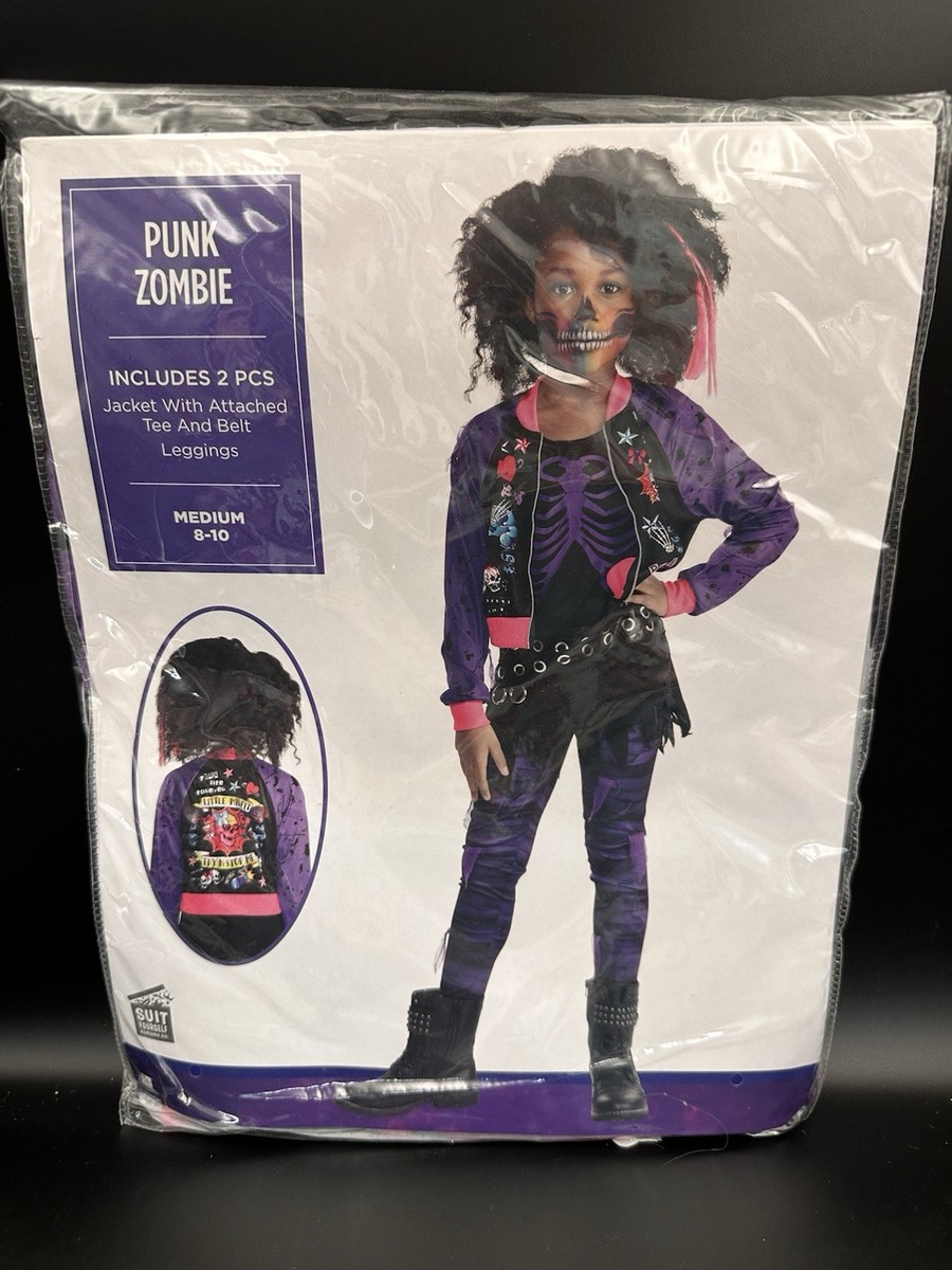Disfraz Completo Animadora Disfraz De Animadora Zombie Para Niña – Incluye Vestido, Calcetines, Pompones Y Spray De Sangre Falsa Fiesta Disfraces Infantil