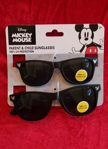 DISNEY Vacay Mickey 2 Pack Parent Child Sunglasses NEW UV Safe Kid & Adult Size - Picture 1 of 2