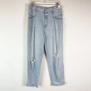 Closed NWT Women's Blue High Rise Straight Leg Pearl Jeans Size 30 - Picture 1 of 10