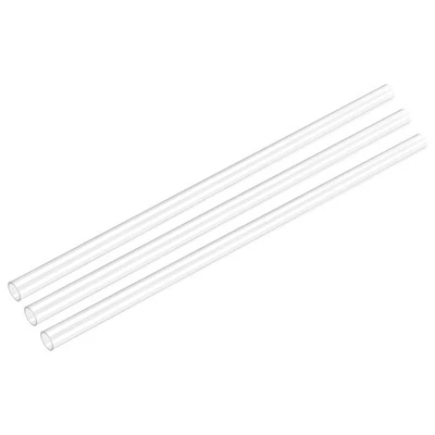 3Pack 8mm(5/16")x10mm(25/64")x1Ft Clear Rigid Tubing Pipe for Plumbing - Изображение 1 из 4