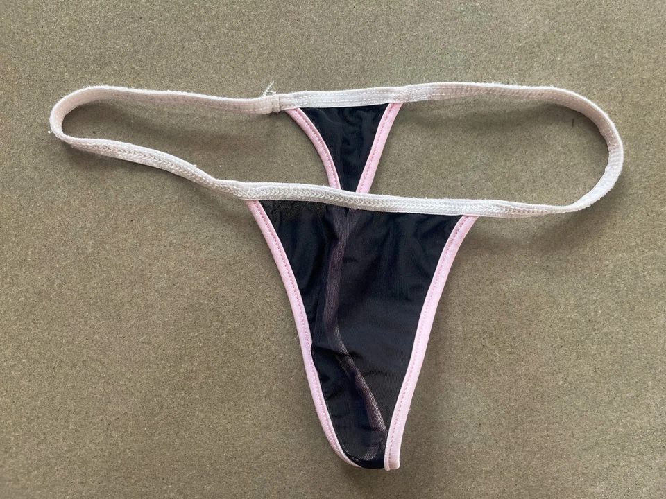 vintage WICKED WEASEL 607 GLIMPSE MESH THONG THREE TONE SMALL S - Bild 1 von 1