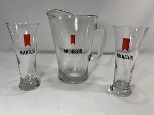 Michelob Beer 54 Ounce Glass Pitcher Vintage Michelob Pilsner Barware Glasses - Picture 1 of 13