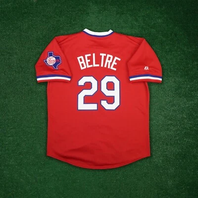 Camiseta deportiva para hombre Adrian Beltre 1984 Texas Rangers Cooperstown roja alternativa retro Foto 1 de 4