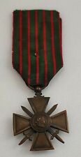 France MEDAILLE WW1 Décoration MILITAIRE croix de guerre 1914-1918