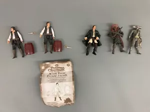 Pirates Of The Caribbean Action Figure Lot Zizzle- Disney 3.75 Maccus & More - Picture 1 of 11