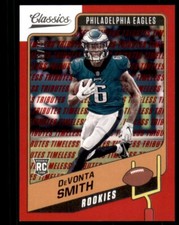 2021 Classics H2 Base Rookies Red #155 DeVonta Smith /75 - Philadelphia Eagles