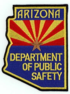 ARIZONA AZ DEPT OF PUBLIC SAFETY NICE STATE SHAPED SHOULDER PATCH POLICE SHERIFF - Picture 1 of 1