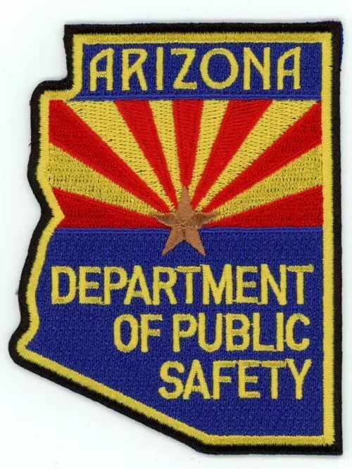 ARIZONA AZ DEPT OF PUBLIC SAFETY NICE STATE SHAPED SHOULDER PATCH POLICE SHERIFF - Image 1 of 1
