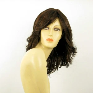 mid length wig for women chocolate copper wick ref charlotte 6h30 PERUk - Picture 1 of 8