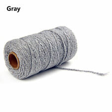 100Yards Natural Cotton Rope String Twisted Cord Beige DIY Craft Macrame Artisan