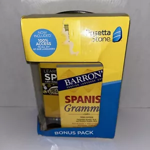 Rosetta Stone Spanish Bonus Pack Bundle Lifetime Online Access + Grammar - Picture 1 of 10