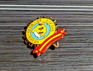 Spilla Vespa Club de Espana Spagna smaltata - misure 18x18mm - Foto 1 di 2