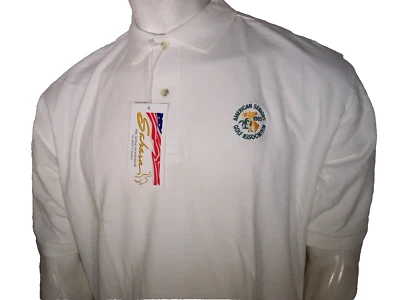 NUEVO Polo Vintage Sahara L (XL en EE. UU.) Blanco Algodón Peinado The Society of Seniors Foto 1 de 4