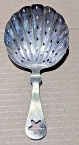 Vintage Holmes Booth Hayden Seashell Strainer Sifter Spoon with Star Handle - Picture 1 of 3