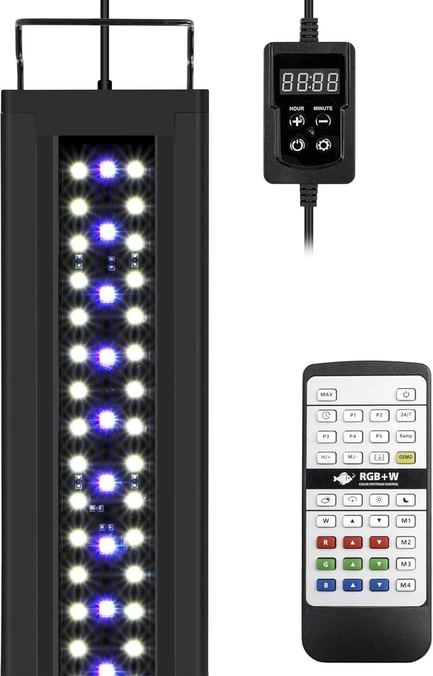 SkyLED RGB+W 24/7 Rampe LED Aquarium, Éclairage LED Étanche à Spectre Complet - Photo 1/4