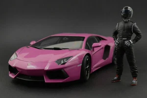 The black STIG Figura per 1:18 Autoart Lamborghini BBR MR VERY RARE - Foto 1 di 9