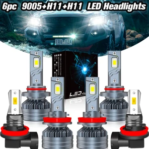 For Honda Accord 2008-2015 6500K LED Headlight Fog Light Bulbs Combo Kits White - Picture 1 of 17