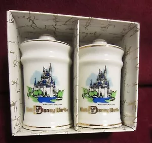 Salero y pimentero vintage Disney World - Castillo - nuevo en caja - Imagen 1 de 4