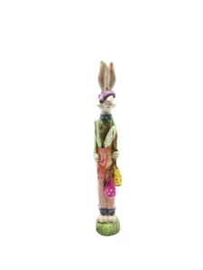 Nueva figura delgada delgada lápiz de conejo de Pascua de cerámica (#1) - Imagen 1 de 5