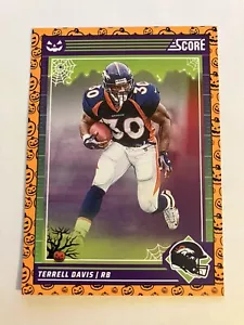 Terrell Davis 2024 Panini Score Halloween Orange Pumpkins #293 Denver Broncos - Picture 1 of 2