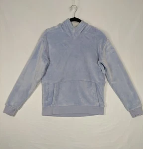 Athleta Girl Hoodie Sweatshirt Size XXL(16) ~ Blue Fleece Pullover Kangaroo Pckt - Picture 1 of 8