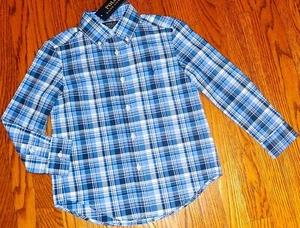 POLO RALPH LAUREN AUTHENTIC TODDLERS BOYS BRAND NEW ORIGINAL SHIRT Size 5, NWT - Picture 1 of 4