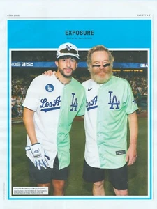 2022 BAD BUNNY Hollywood magazine clipping from Dodger Stadium celebrity ad - Picture 1 of 2