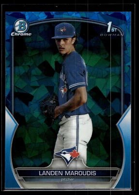 Landen Maroudis 2023 Bowman Draft Chrome 1st Sapphire Edition B Card #BDC-138 - Image 1 of 2