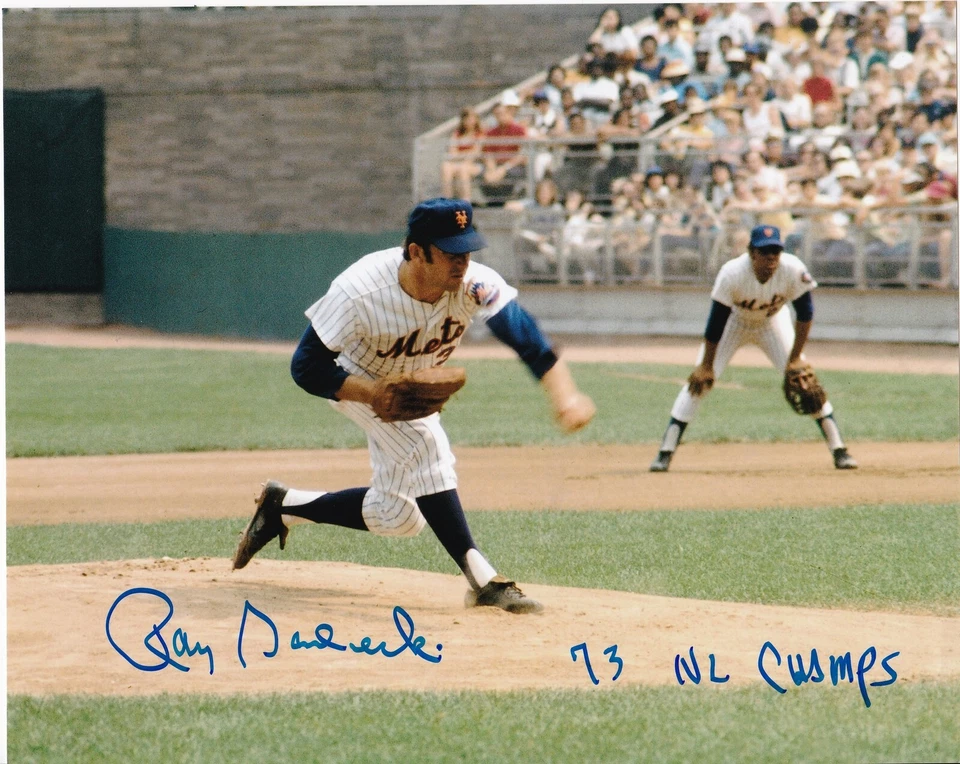 RAY SADECKI   NEW YORK METS  1973 NL CHAMPS   ACTION SIGNED 8x10 - Image 1 of 1