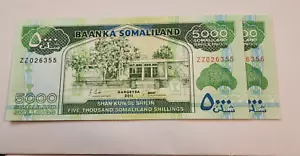 Somaliland 5000/2011 , ZZ Replacement * Mehilba RH1 UNC x2 consecutive.SR1 WS18M - Picture 1 of 7