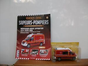 Nouvelle collection, V.L. POMPIERS N°05 Mercedes-Benz Sprinter 4x4 VSAV+revue