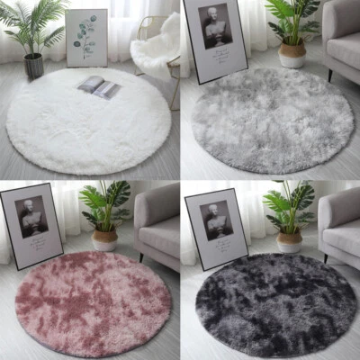 60-120cm Circular Circle Round Rugs Floor Carpets Small Extra Large Mats Modern - Image 1 of 4