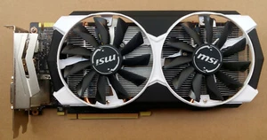 MSI GeForce GTX960 2GB 1024SP GDDR5 PCI-E Graphics Video Card DVI HDMI DP - Picture 1 of 3