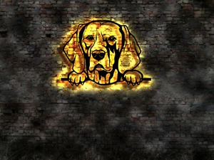 Weimaraner Dog  LED wall sign PET   t-shirt  mug figure book sticker neon vest - Picture 1 of 1