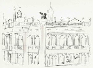 DOGENPALAST in VENEDIG - Raoul DUFY OriginalLithographie 1953 (ILLUMINATIONS) - Picture 1 of 1