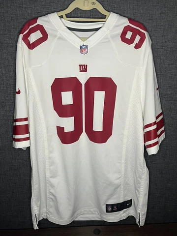 New York Giants #90 Jason Pierre-Paul Nike NFL On Field Mens Large Jersey White Cover