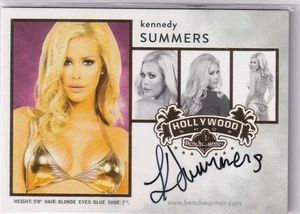 Benchwarmer 2015 Hollywood autograph card Kennedy Summers - Picture 1 of 2