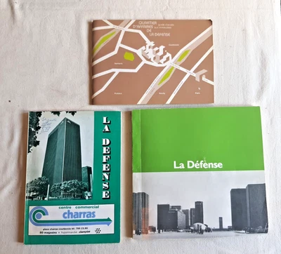 3 LIVRE LA DEFENSE NANTERRE PUTEAUX GUIDE PLAN CARTE CENTRE COMMERCIAL 1976 1980 - Photo 1/4
