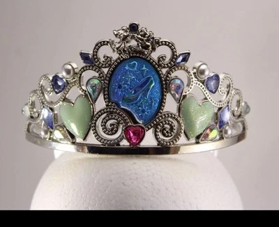 Disney Cinderella Metal & Blue Slipper Tiara Disney Store London Eurodisney - Image 1 of 3