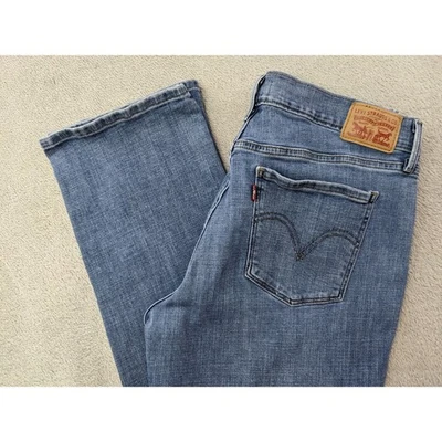 Levi's 505 Straight Leg Jeans Women's Size 14 Medium Wash Denim Classic Normcorp - Image 1 of 4