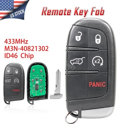 Replacement Keyless Entry Remote Control Car Key Fob 5B for Jeep Grand Cherokee - Image 1 of 4