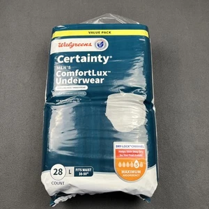 28 Ct! Certainty Walgreens Inkontinenz Unterwäsche Herren Gr. L 38-50" Maximum - Bild 1 von 8