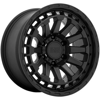 Black Rhino Raid 20x9.5 6x135 -18mm Matte Black Wheel Rim 20" Inch - Image 1 of 4
