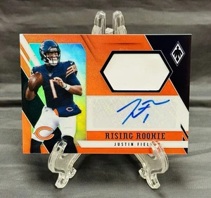 2021 Panini Phoenix JUSTIN FIELDS Rookie Patch Auto Orange Color Match #09/35 - Picture 1 of 2