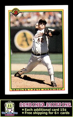 1990 Bowman #247 Pete Harnisch Baltimore Orioles - Image 1 of 2