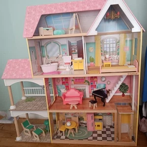 Kidkraft Lola Mansion Dollhouse with EZ Kraft Assembly near complete with box - Picture 1 of 6