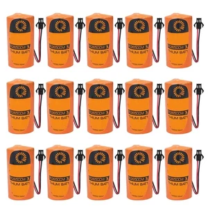 15x ER26500M Battery 3.6V Battery + SM Black Plug 6000mAh Battery For Gas Meter - Picture 1 of 4