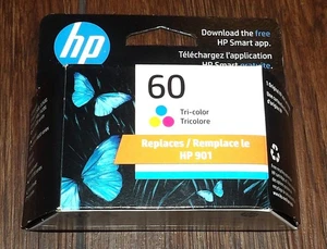 Genuine Hp 60 Tri Color Ink Cartridge Dated July 2025 CC643WN - Picture 1 of 2