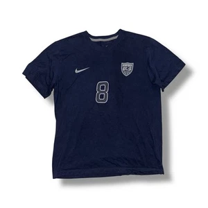 Nike Shirt Herren L Navy Blau USA Nationalmannschaft Clint Dempsey #8 Regular Fit Neu ohne Etikett - Bild 1 von 3